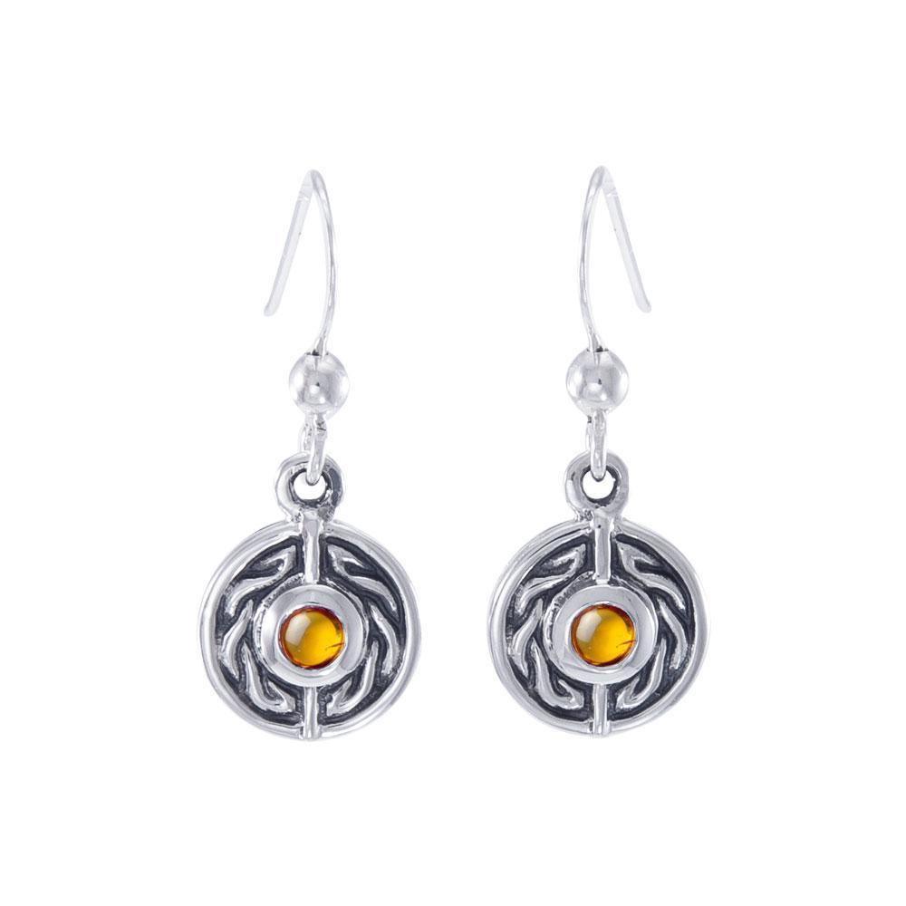 Celtic Knotwork Silver Earrings TE1014