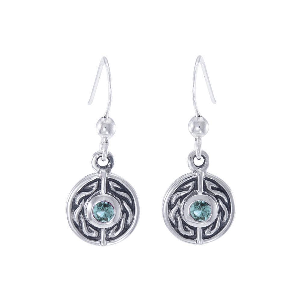 Celtic Knotwork Silver Earrings TE1014