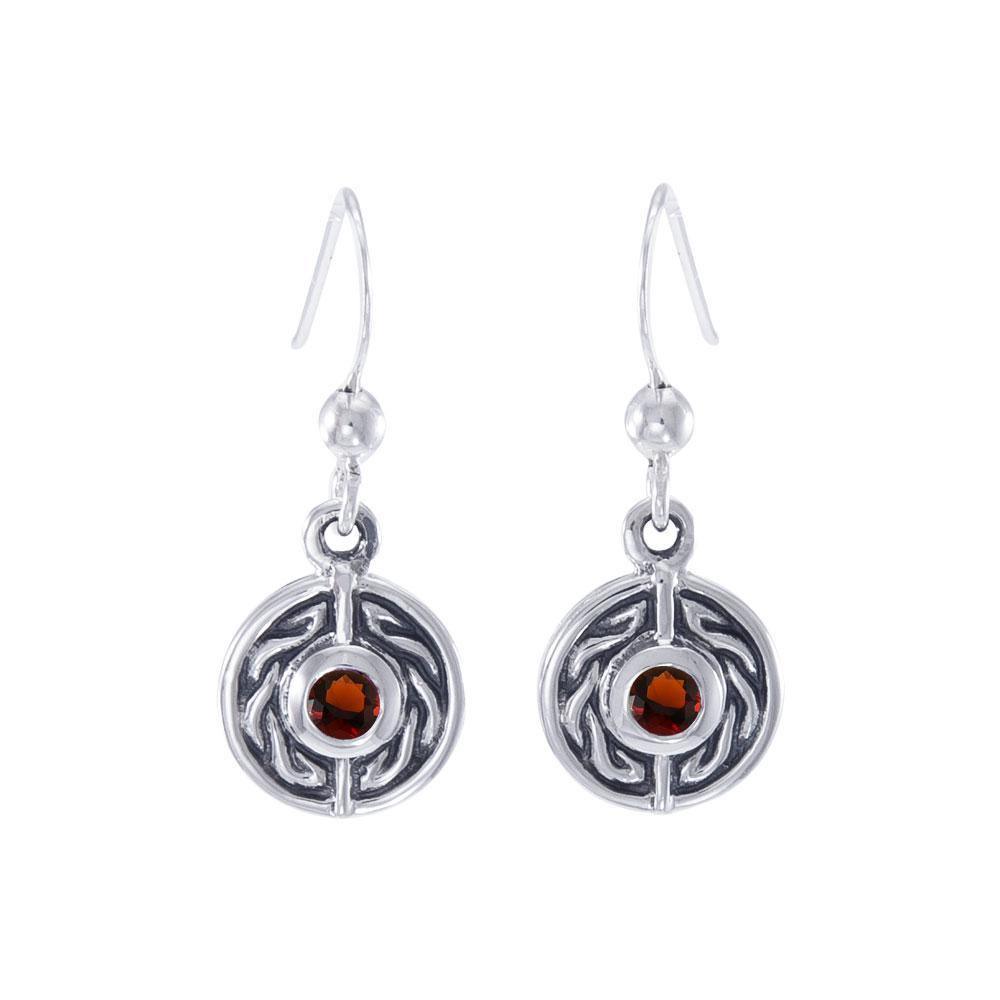 Celtic Knotwork Silver Earrings TE1014