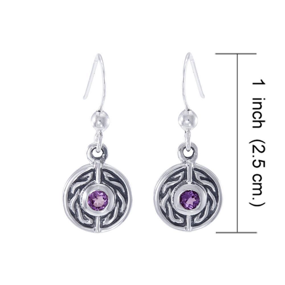 Celtic Knotwork Silver Earrings TE1014