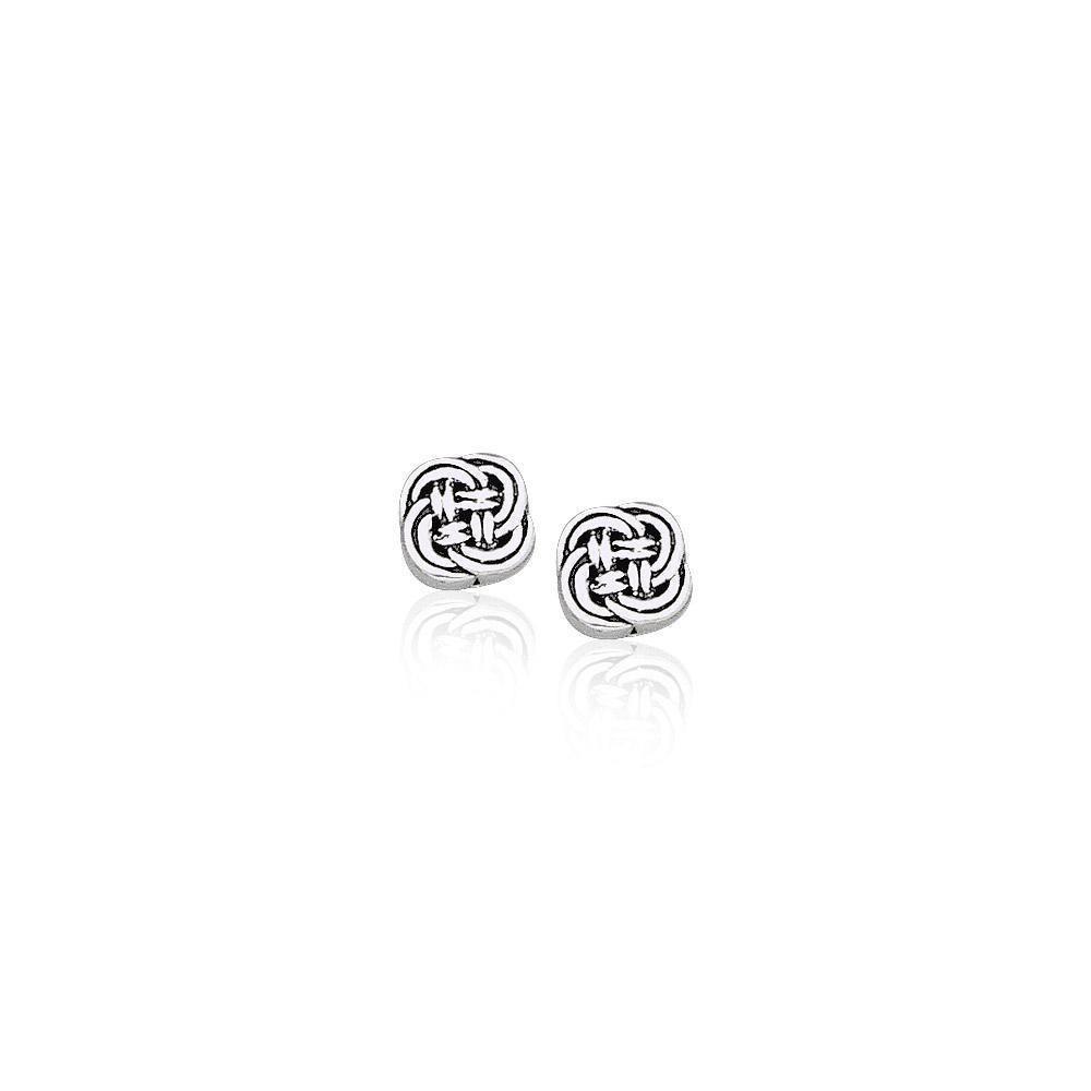 Celtic Knotwork Silver Earrings TE1038
