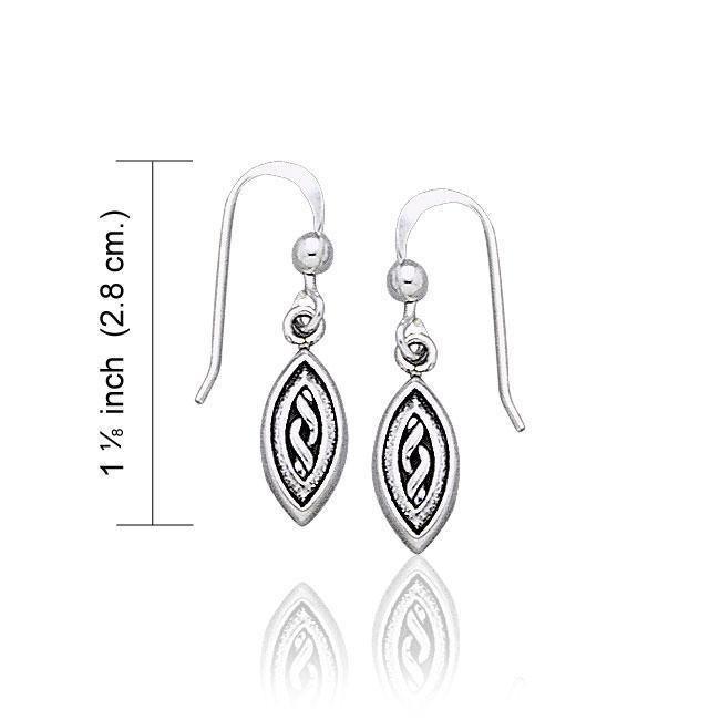 Celtic Knotwork Silver Earrings TE1126