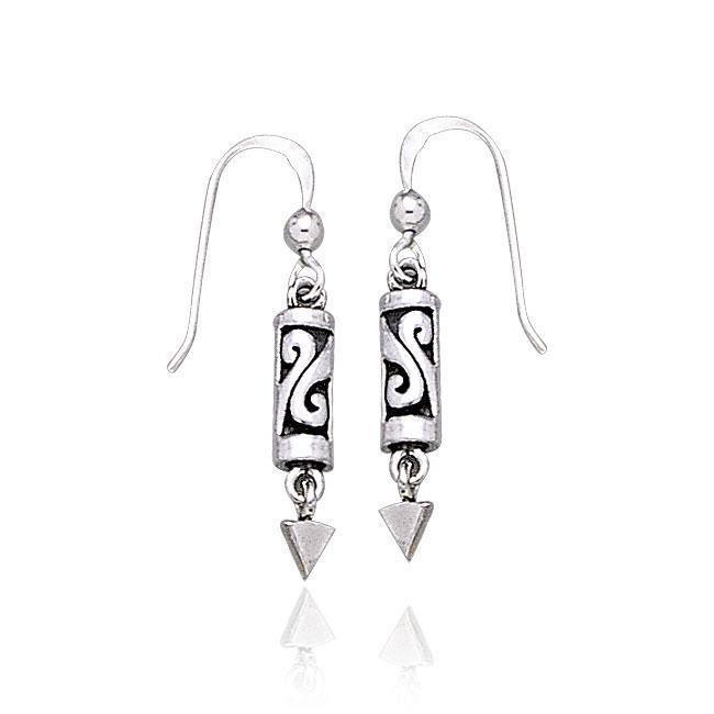 Celtic Knotwork Silver Earrings TE1129