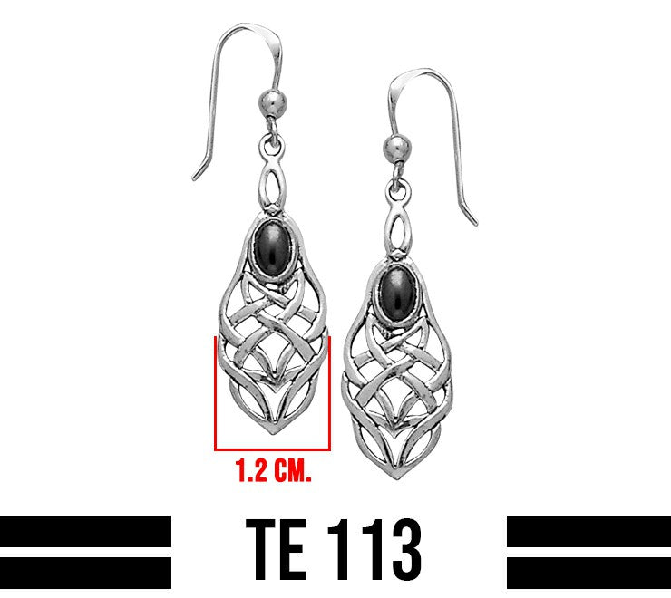 Celtic Knotwork Sterling Silver Earrings TE113