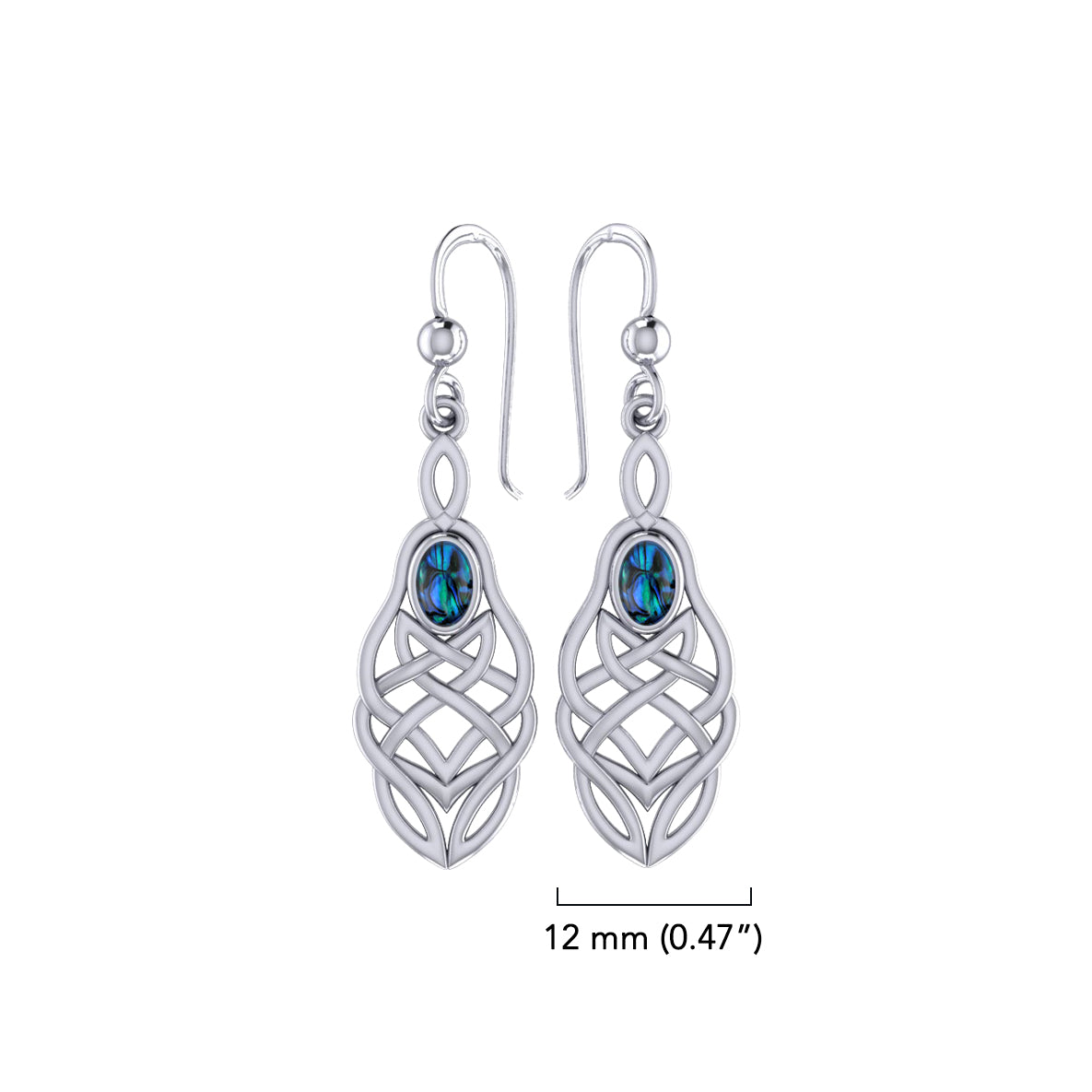 Celtic Knotwork Sterling Silver Earrings TE113