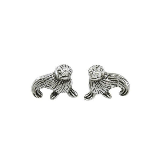 Seal Sterling Silver Post Earring TE1185