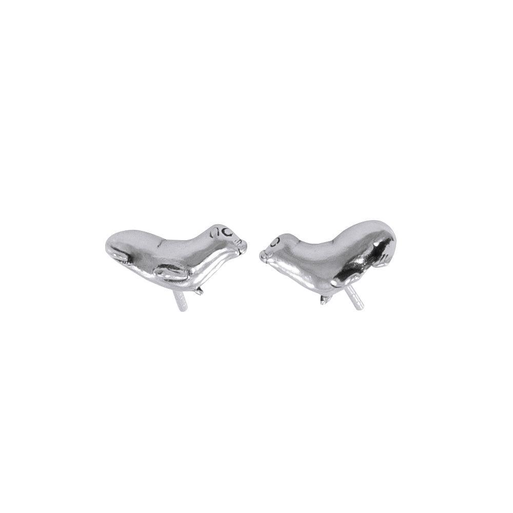 Seal Sterling Silver Post Earring TE1192