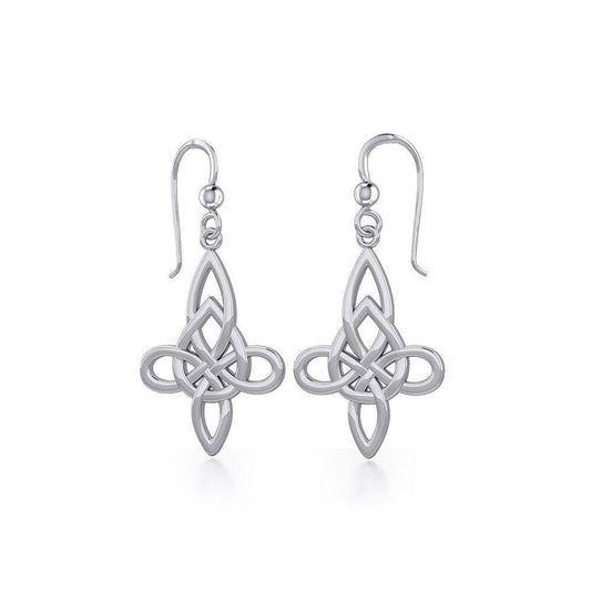 Celtic Knotwork Silver Earrings TE191