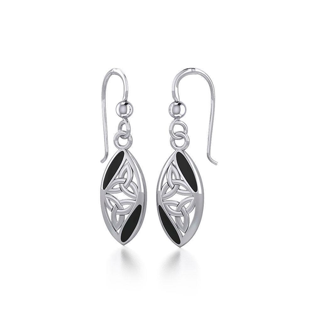 Celtic Trinity Knot Silver Earrings TE2006