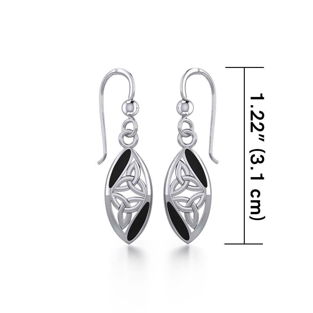 Celtic Trinity Knot Silver Earrings TE2006