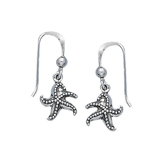 Starfish Dangle Silver Earrings TE2043