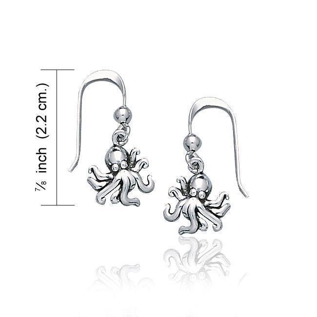 Octopus Silver Earrings TE2044