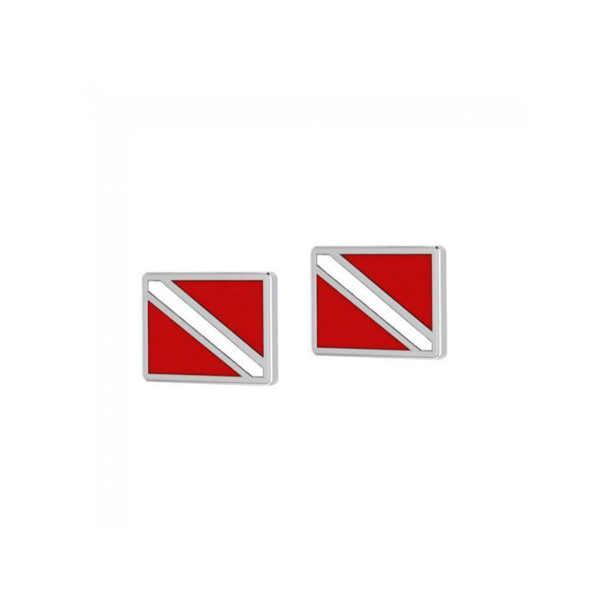 Dive Flag Sterling Silver Post Earring TE2045