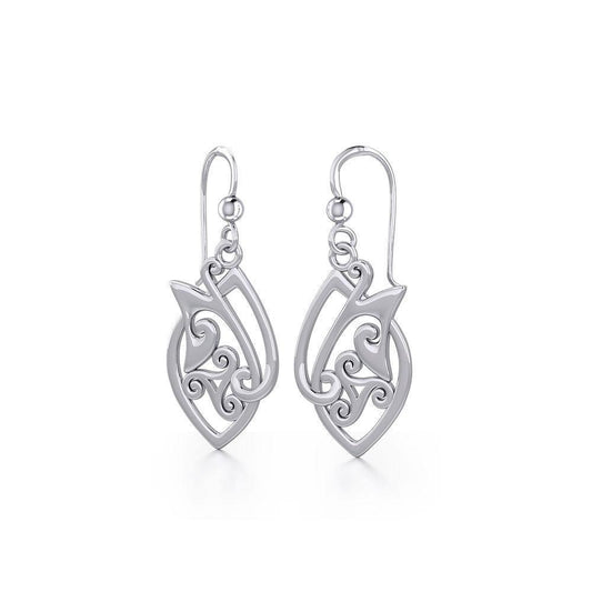Celtic Knotwork Silver Earrings TE2071