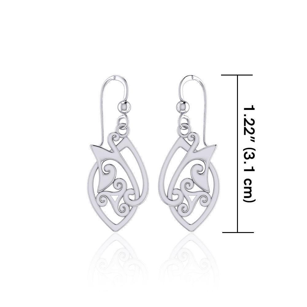 Celtic Knotwork Silver Earrings TE2071