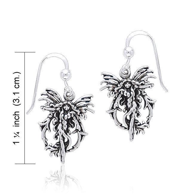 Fire Element Fairy Silver Earrings TE2080
