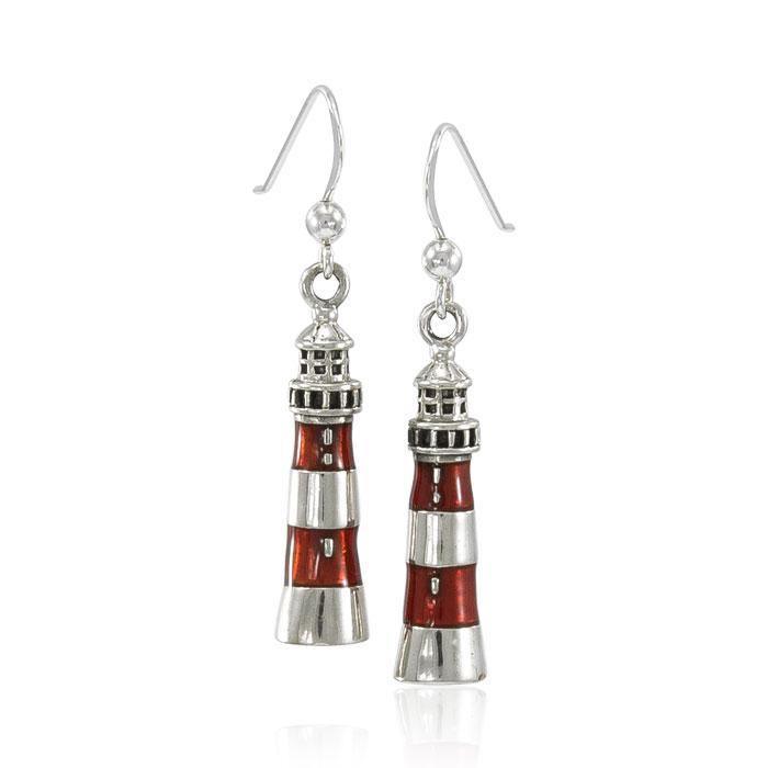 Adriatic Lighthouse Sterling Silver Hook Earring TE2830