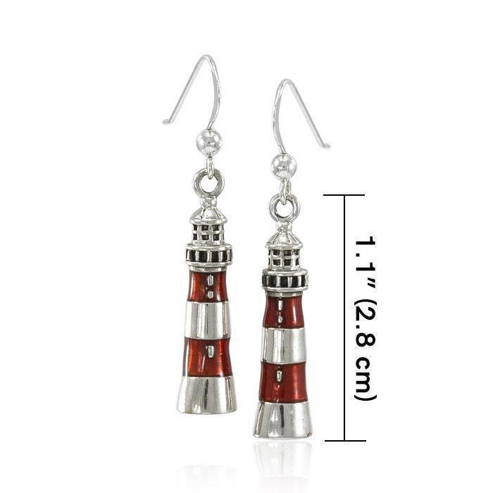 Adriatic Lighthouse Sterling Silver Hook Earring TE2830
