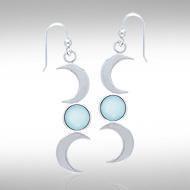 Blue Moon Silver Earrings TE2856