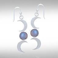 Blue Moon Silver Earrings TE2856