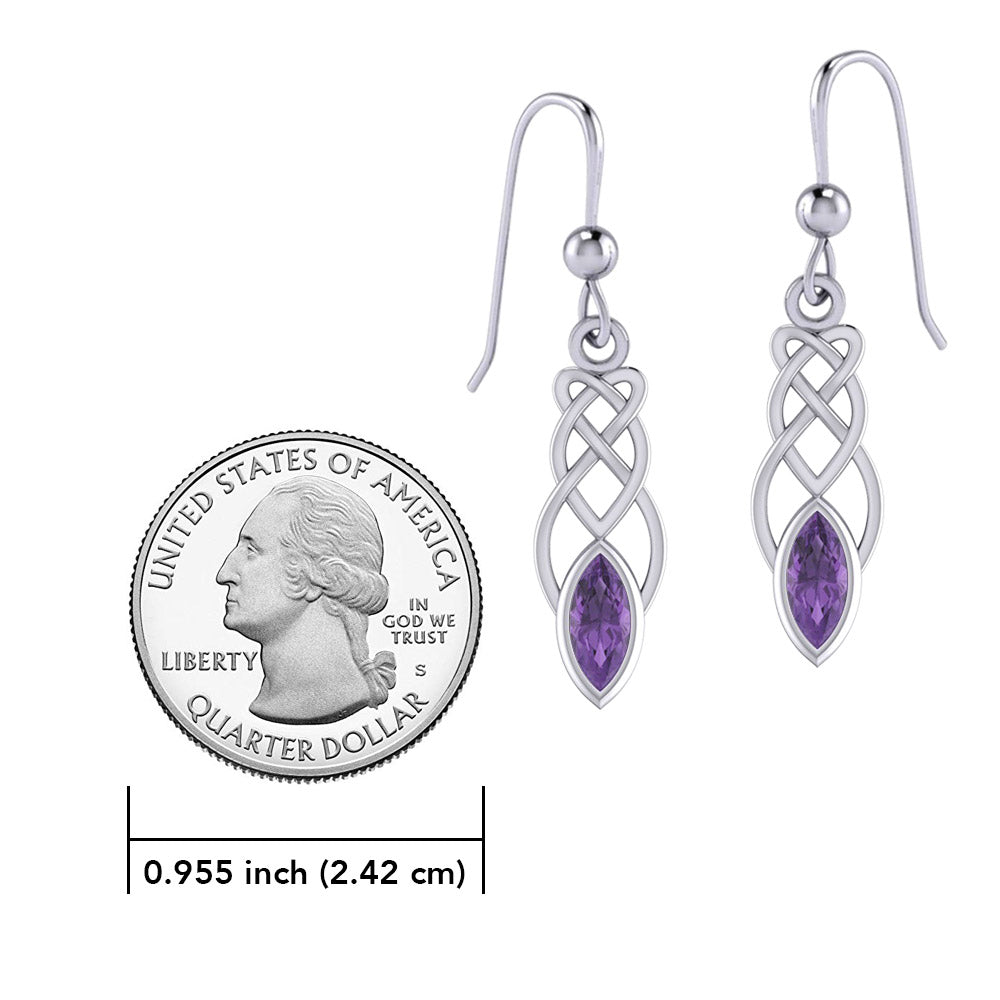 Celtic Knotwork Sterling Silver Earrings TE2866