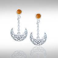 Blue Moon The Star Moon Earrings TE2909