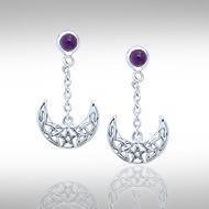 Blue Moon The Star Moon Earrings TE2909