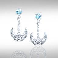 Blue Moon The Star Moon Earrings TE2909