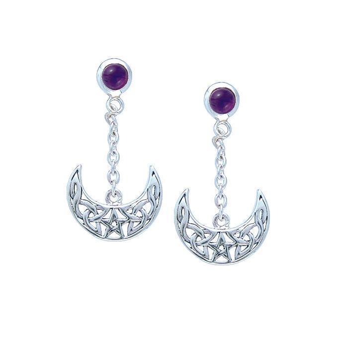 Blue Moon The Star Moon Earrings TE2909