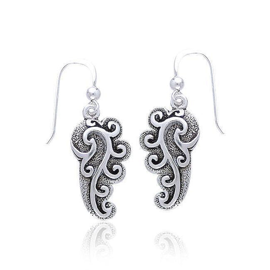 Empowering Spiral Silver Earrings TE2920