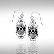 Janus God Silver Earrings TE2927