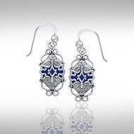 Janus God Silver Earrings TE2927
