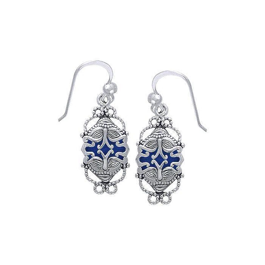 Janus God Silver Earrings TE2927