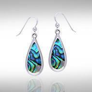 Pear Cabochon Gemstone Silver Earrings TE2942