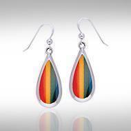 Pear Cabochon Gemstone Silver Earrings TE2942