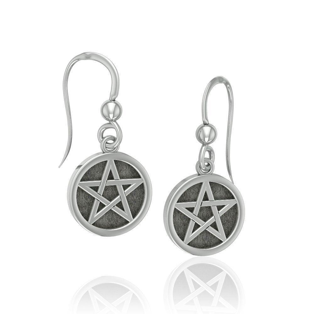 Solid Pentacle Earrings TE309