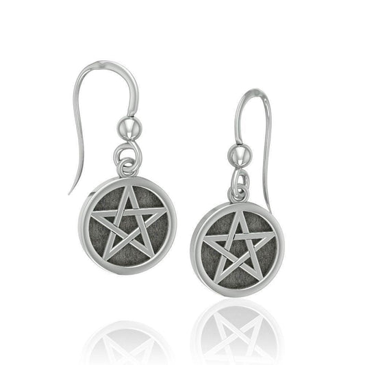 Solid Pentacle Earrings TE309