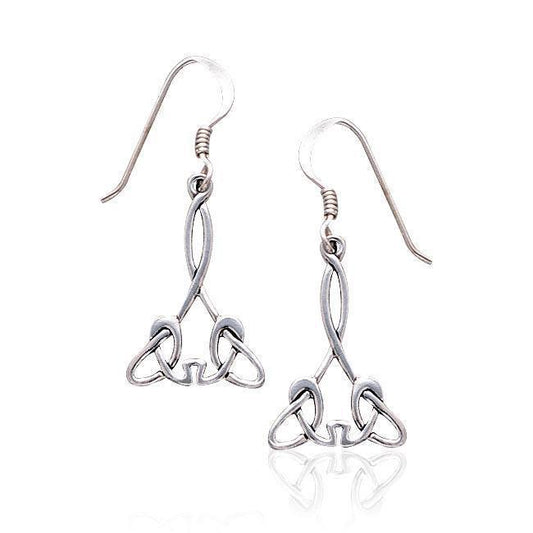 Celtic Knotwork Silver Earrings TE456