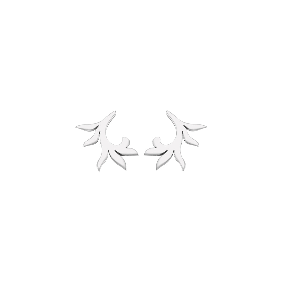 Vine Sterling Silver Post Earrings TE560