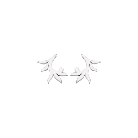 Vine Sterling Silver Post Earrings TE560