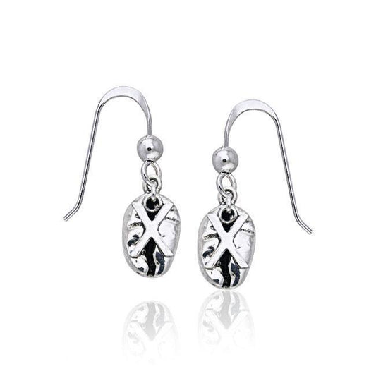 X Coffee Bean Earrings TE606