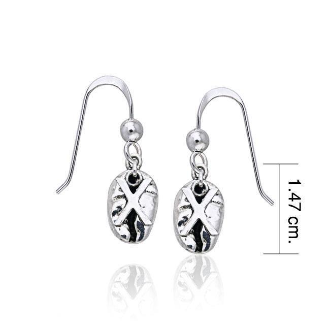 X Coffee Bean Earrings TE606