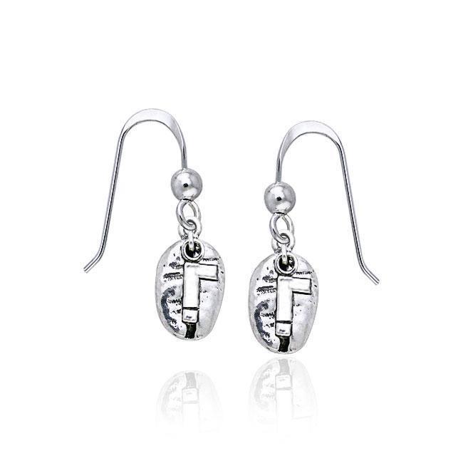 ! Coffee Bean Earrings TE607