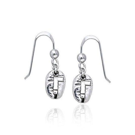 ! Coffee Bean Earrings TE607