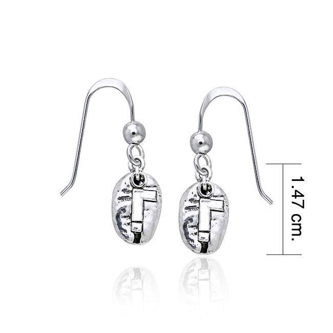 ! Coffee Bean Earrings TE607