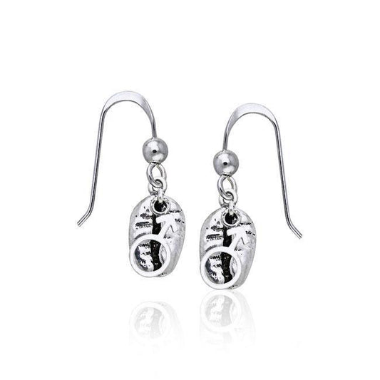 Male Symbol Coffee Bean Earrings TE614