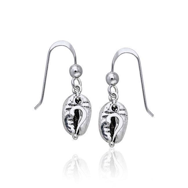 ? Coffee Bean Earrings TE625