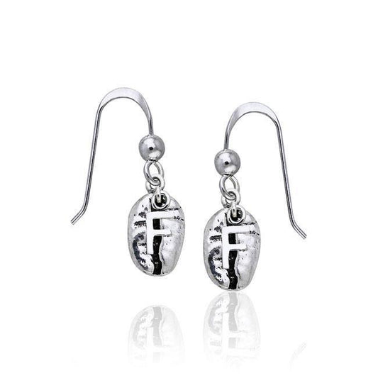 F Coffee Bean Earrings TE631