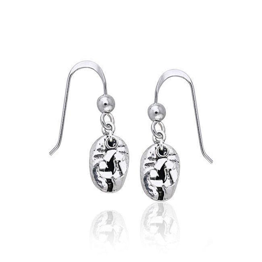 Recycled Coffee Bean Earrings TE633