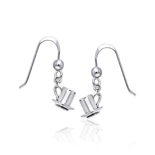 Coffee cup with saucer Earrings TE636